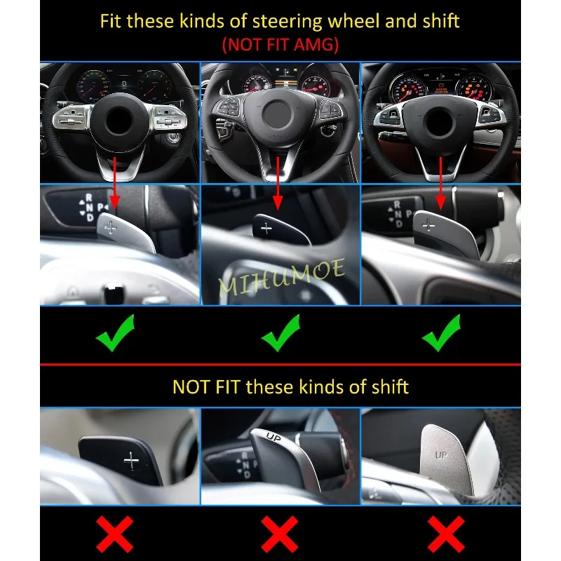 

Внутренние наклейки для салона автомобиля, рулевое колесо, рычаг переключения передач, аксессуары для Mercedes A B C E S G GLA GLB GLC GLE GLS CLA