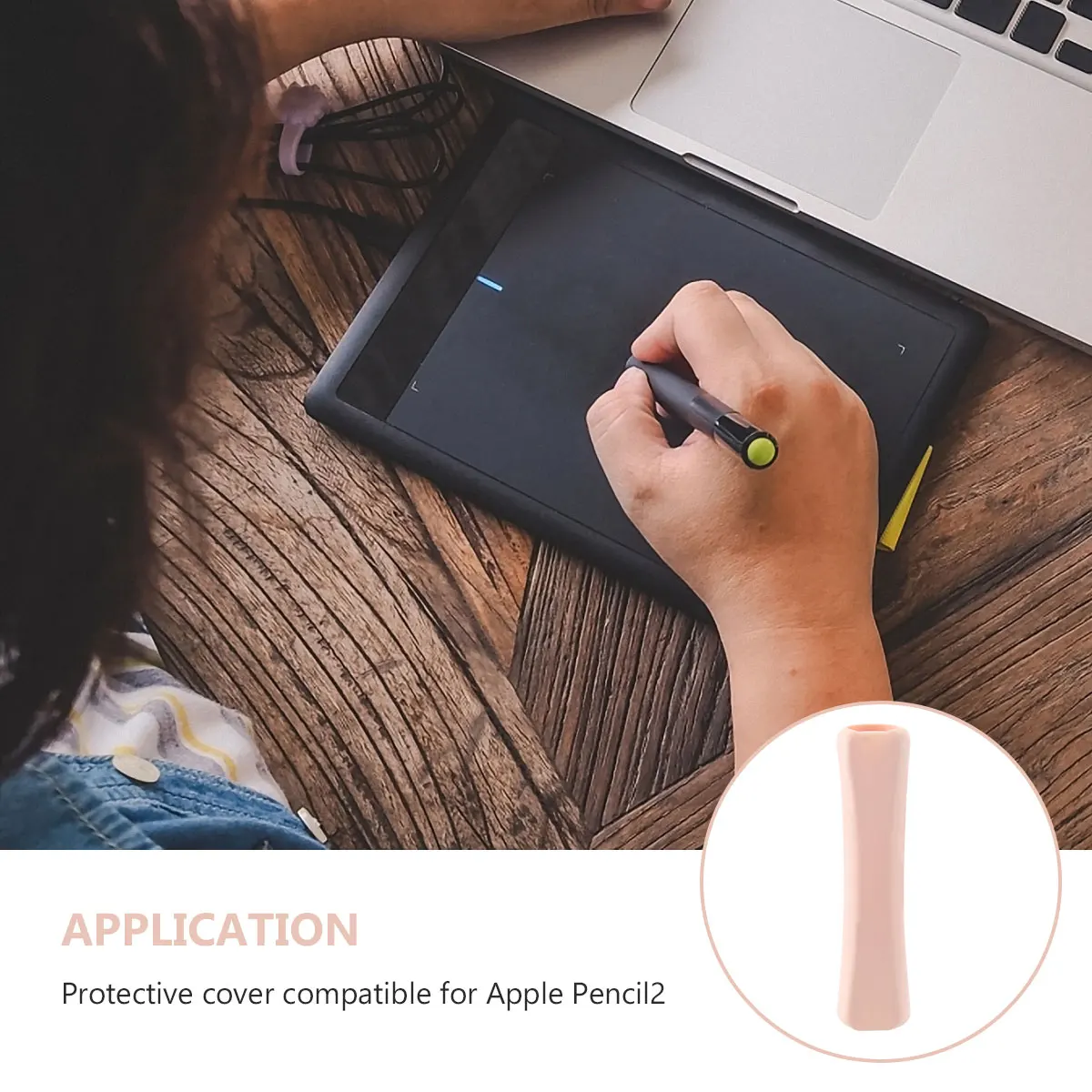 

1 pc Holder Cover Pencil Protective Sleeve For Pencil 2 Anti-Roll Comfort Grip Washable Protective Sleeve