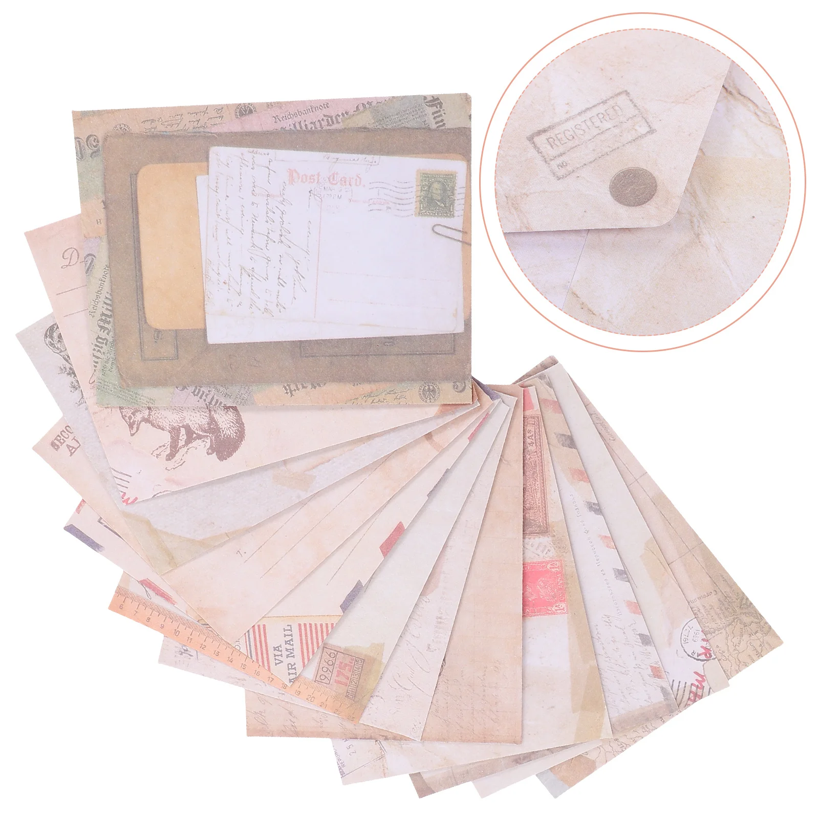 

24 Pcs Decorative Envelope Card Envelopes Colored Vintage Paper Cute for Cards Blank Invitation Compact