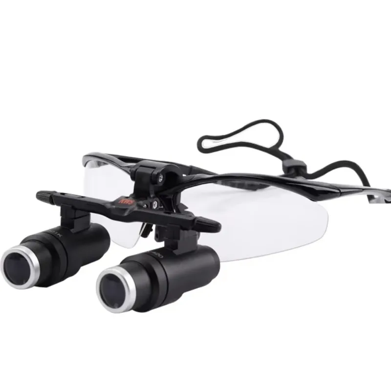 Dental 6X Loupe Magnifying Eyeglass for Dentist Pet Examination Loupes Adjnstable Medical Emergency High Quality Surgical