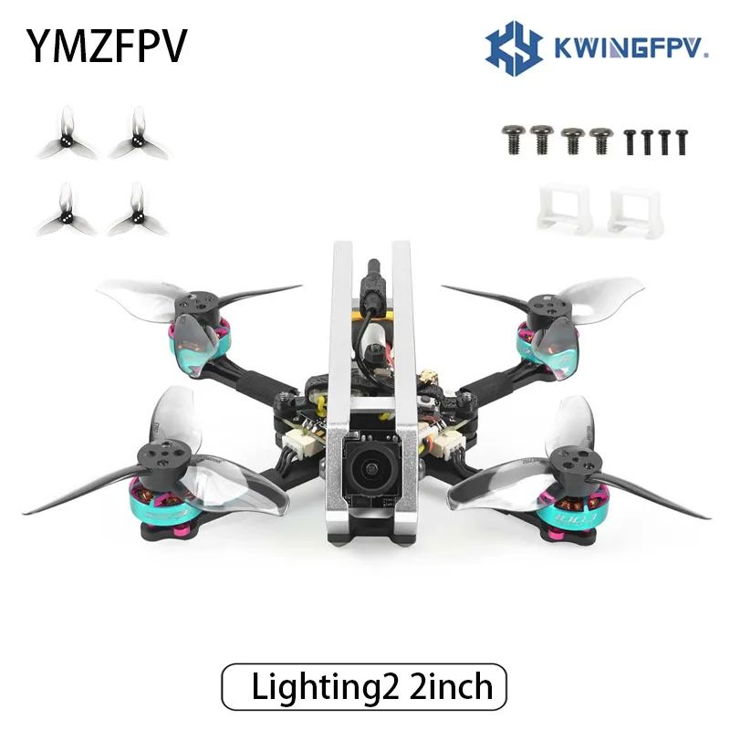 YMZFPV L2 Lighting2 2inch FPV Quadrotor Freestyle FPV Drone With Walksnail Mini 1S Kit / ELRS 2.4G RX RC Toys