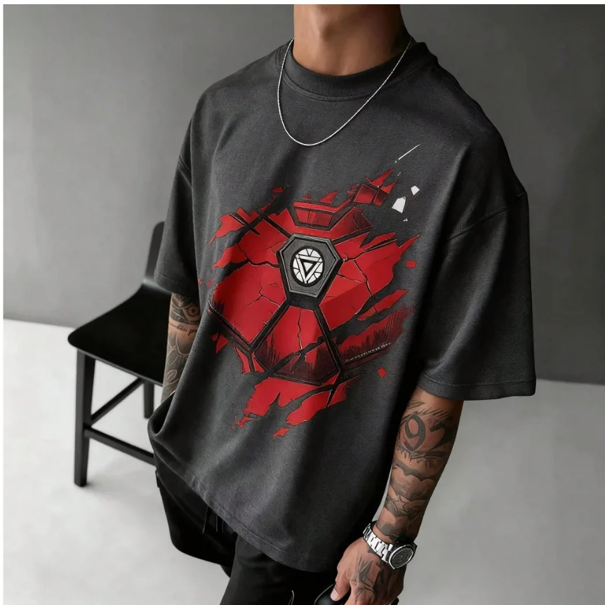2026 The Avengers Summer Movie Men's and Women's Pure Cotton T-shirt Comfortable, Breathable, High Quality Ins Y2k