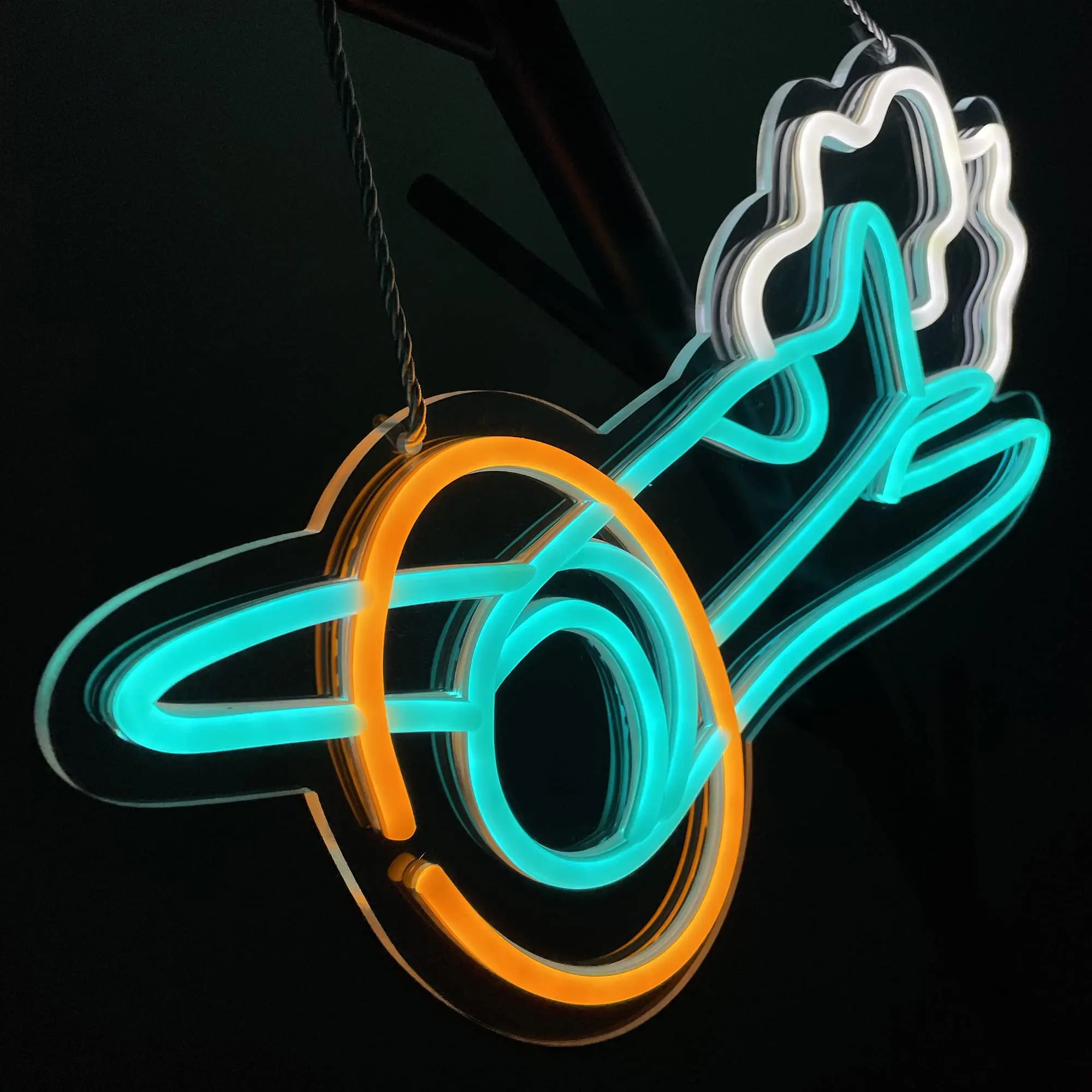 Airplane Neon Signs Art Wall Lights for Beer Bar Club Bedroom Hotel Pub Cafe Wedding Birthday Party Gifts