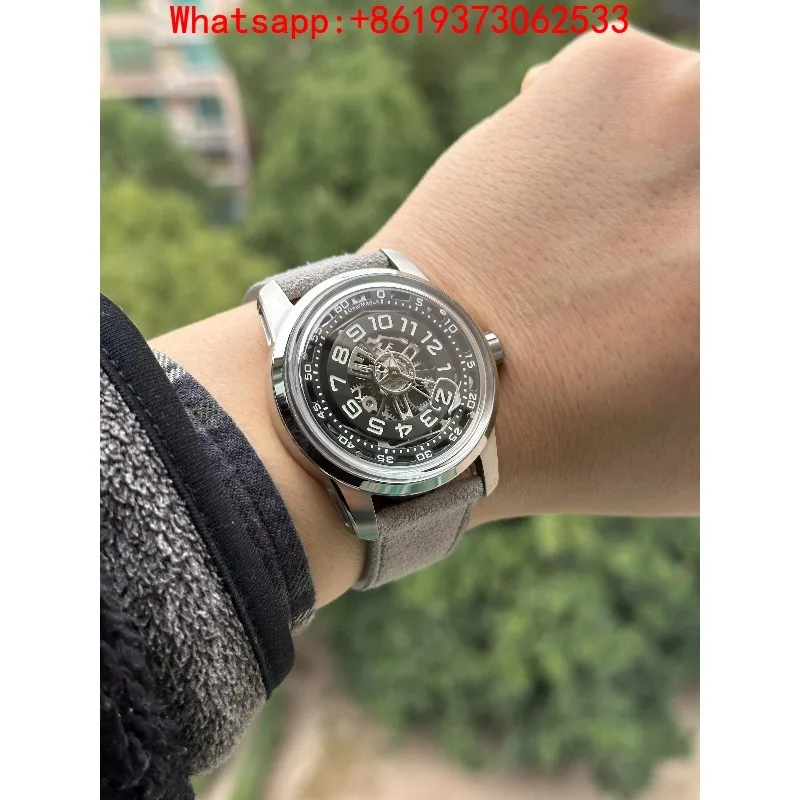 Customized New Big Retrograde Pointer Follow-up Mechanical Watch Men's Fashion