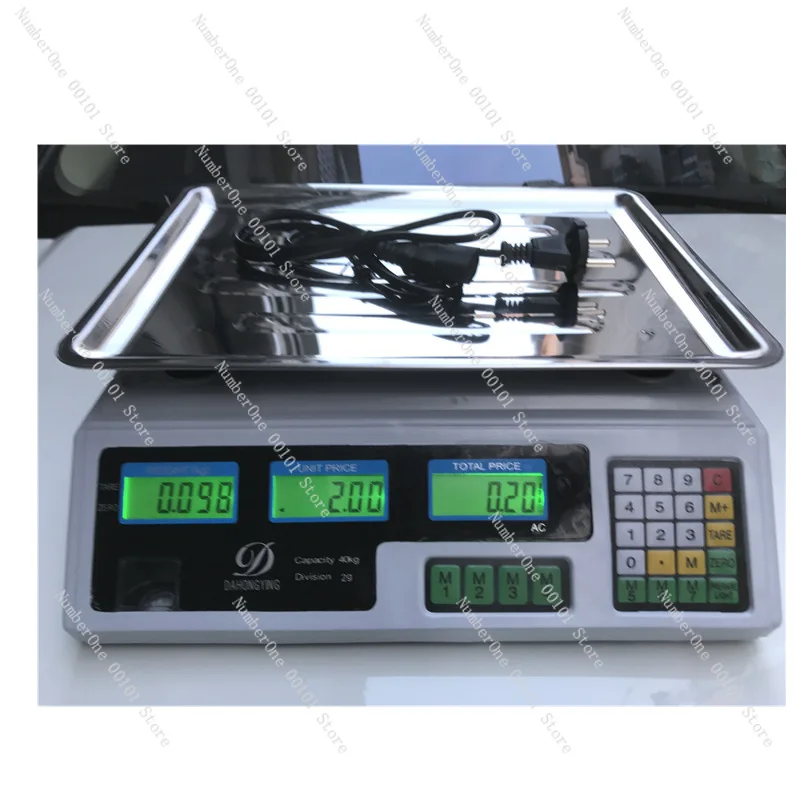 English version Electronic pricing scale Electronic table scale, electronic scale Fruit and vegetable kitchen scale 30kg/40kg