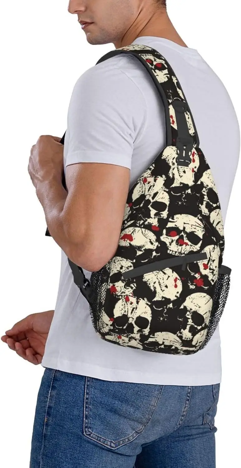 Bolso de hombro cruzado para hombre y mujer, mochila de viaje para senderismo, bolsos de pecho, Mochila deportiva informal para día