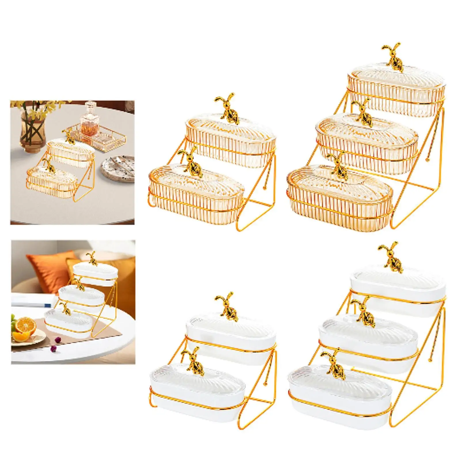 Trockenfrüchte-Salatteller mit Deckel, multifunktional, mit Gestell, Serviertablett für Trockenfrüchte, Kekse, Vorspeisen, Nüsse, Snacks