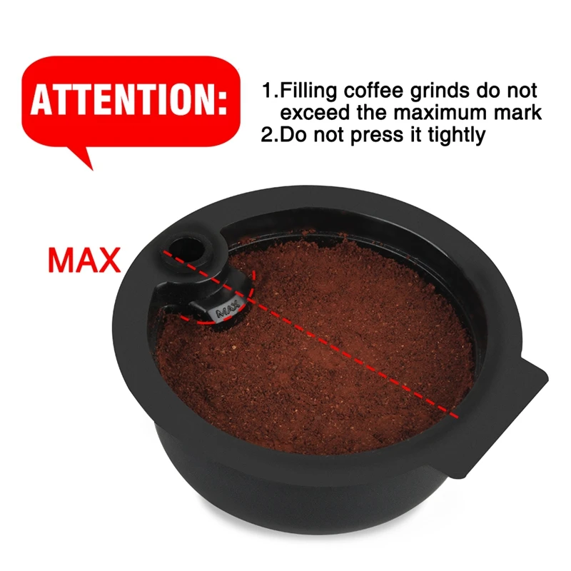 ABRW-Wiederverwendbare Kaffeekapseln für Tassimo-Maschinen, Kaffeefilter, nachfüllbare Kaffeepads mit Clip-Löffel