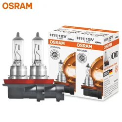OSRAM 2pcs H11 12V 55W 3200K 64193 PGJ19-2 Original Line Spare Parts Headlight Car Standard Halogen High Low Beam Germany, Pair