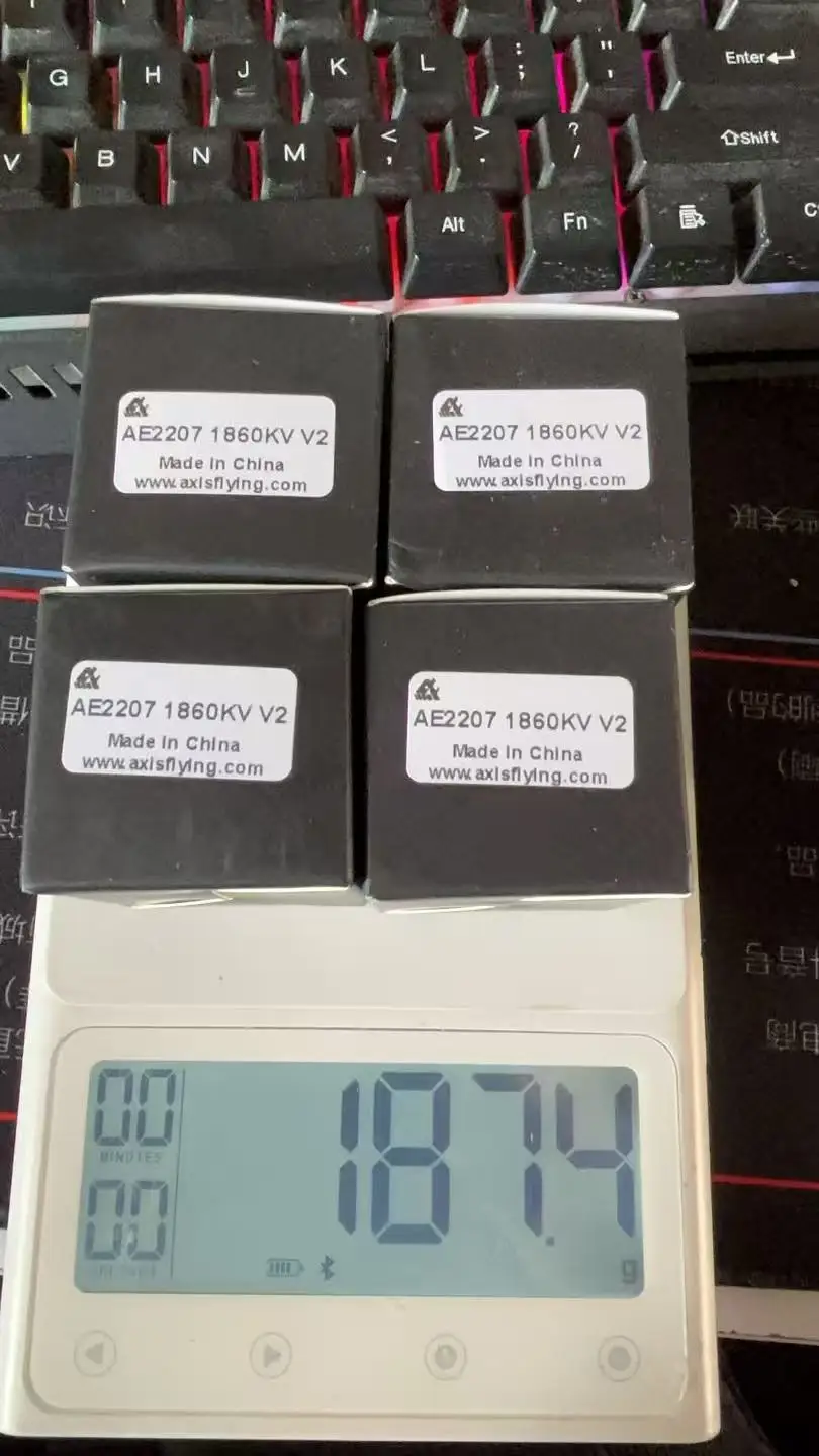 AxisFlying AE2207 V2 1860KV 1960KV 4 ~ 6S Lipo Motor sin escobillas eje de 5mm adecuado hélice de 5 pulgadas Dron transversal de