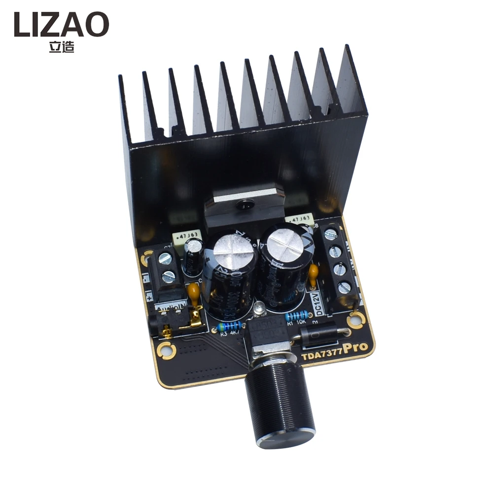 LIZAO DIY Speakers TDA7377 Audio Amplifier Board 35W*2 Dual Channel Stereo Car Power Amplifier Module 12V Supply Power