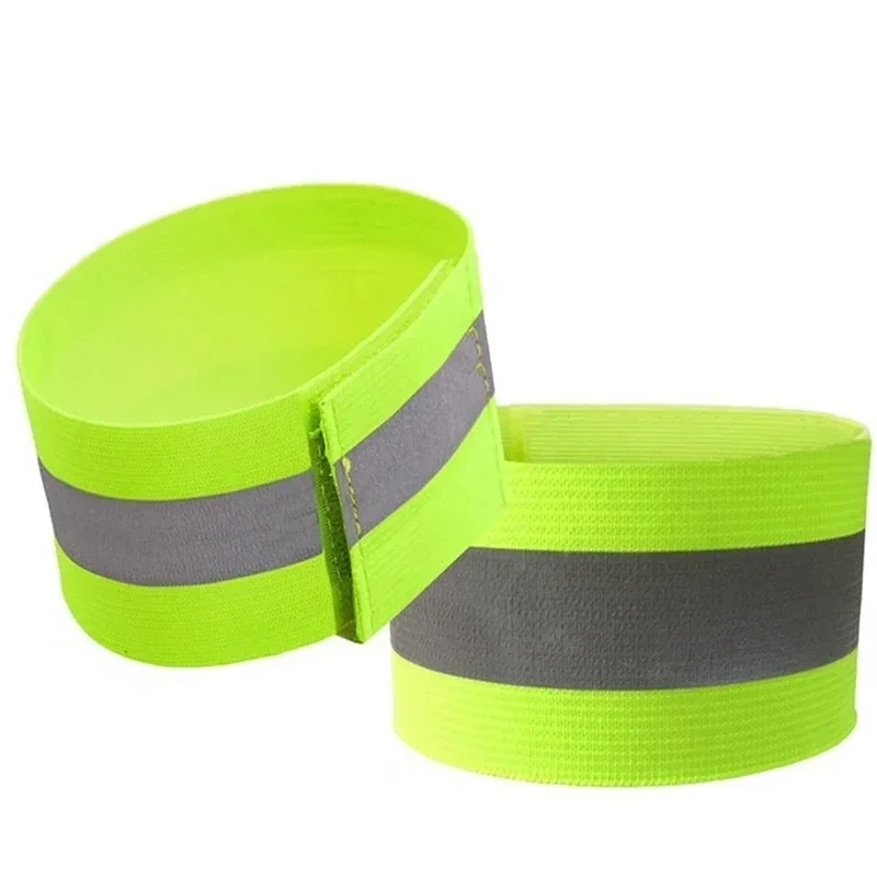 1 Paar Reflecterende Polsband Armband Enkel Been Reflecterende Tape Band Veiligheidsreflector Tape Tape Voor 'S Nachts Sport Joggen Fietsen