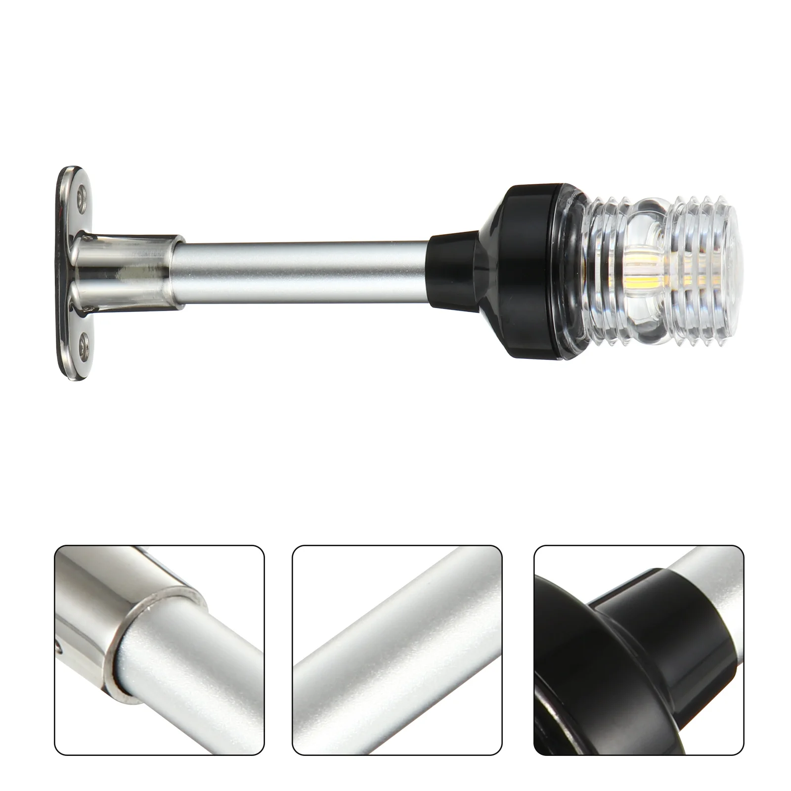 

8" All-Round Led Navigation Light 2 Nautical Mile Ip66 Waterproof For Yacht Pontoon Fishing Boat Stern Anchor Lamp