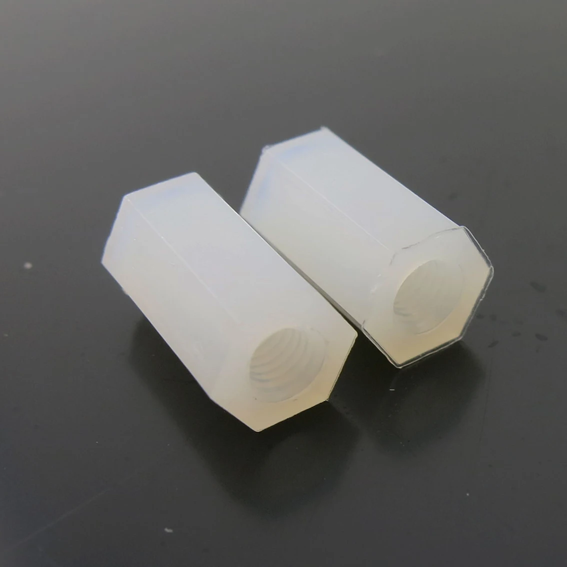 

M3 Hex Nylon Column Plastic Double Pass Hex Female Thread Spacer Standoff DIY Parts Length 6-30mm
