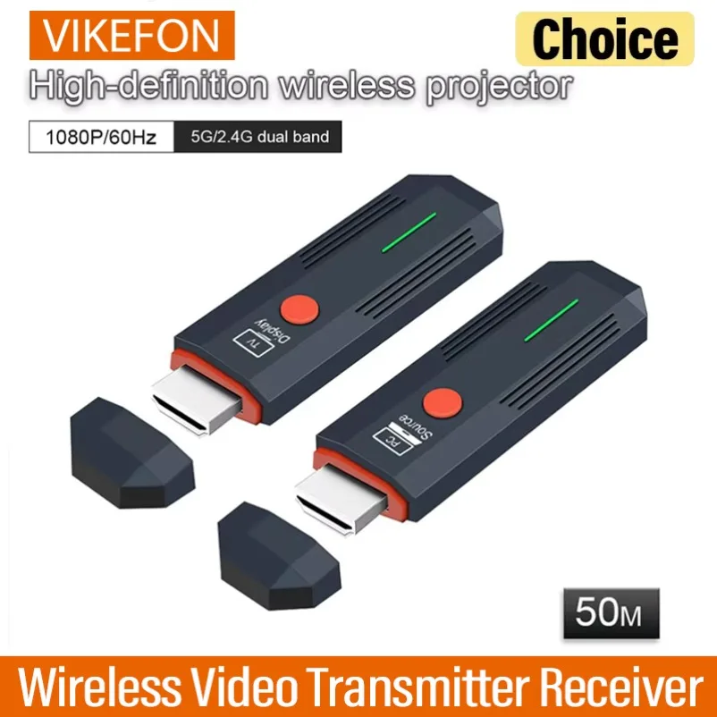 

Беспроводной HDMI-передатчик и приемник видео и аудио 50M 5.8G, 1080P, HDMI-адаптер для монитора, ТВ-приставки