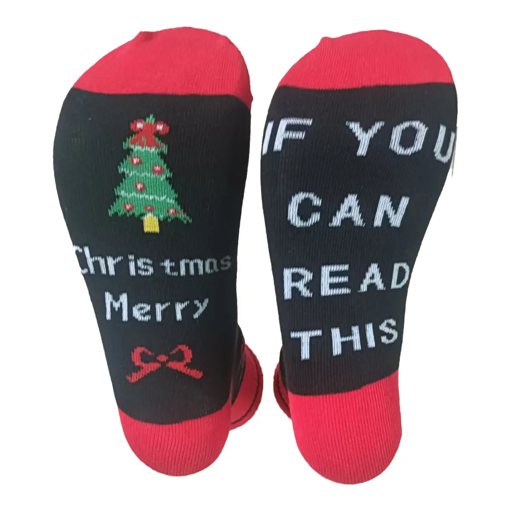 

New Christmas Socks IF YOU CAN READ THIS Merry Christmas Socks Women Men Autumn Winter Socks Christmas Gift