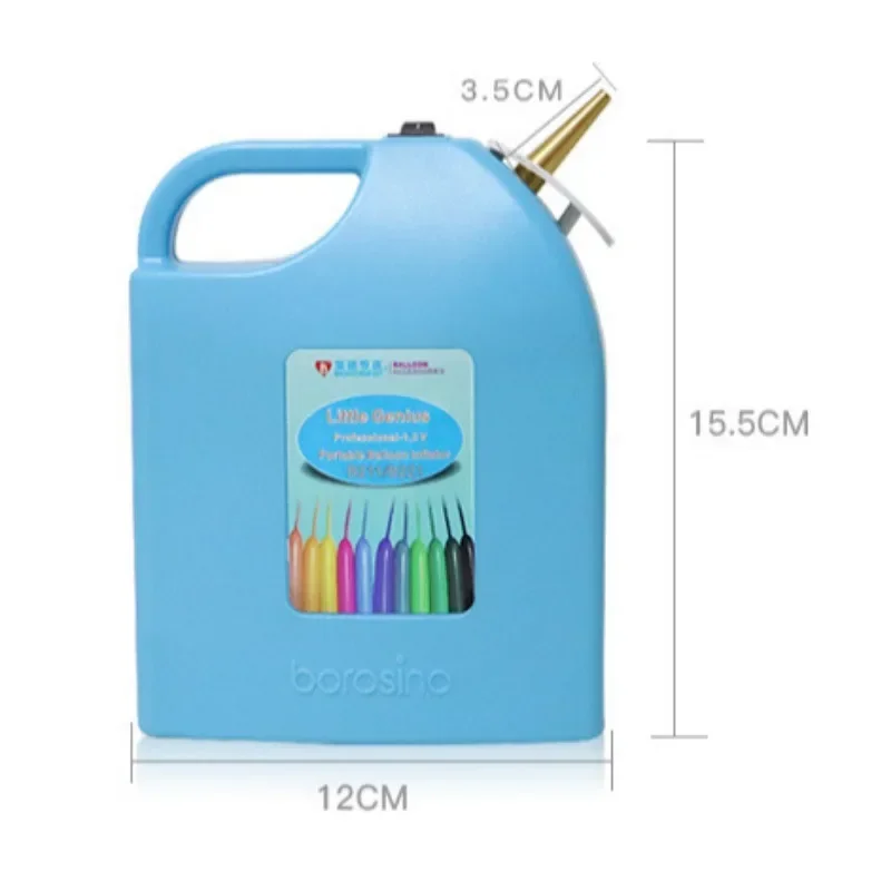 Portable Electric Balloon Pump Festival Round Ball Long Balloon Built-in Battery Inflation Pump Double Set Balloon Inflator image 3