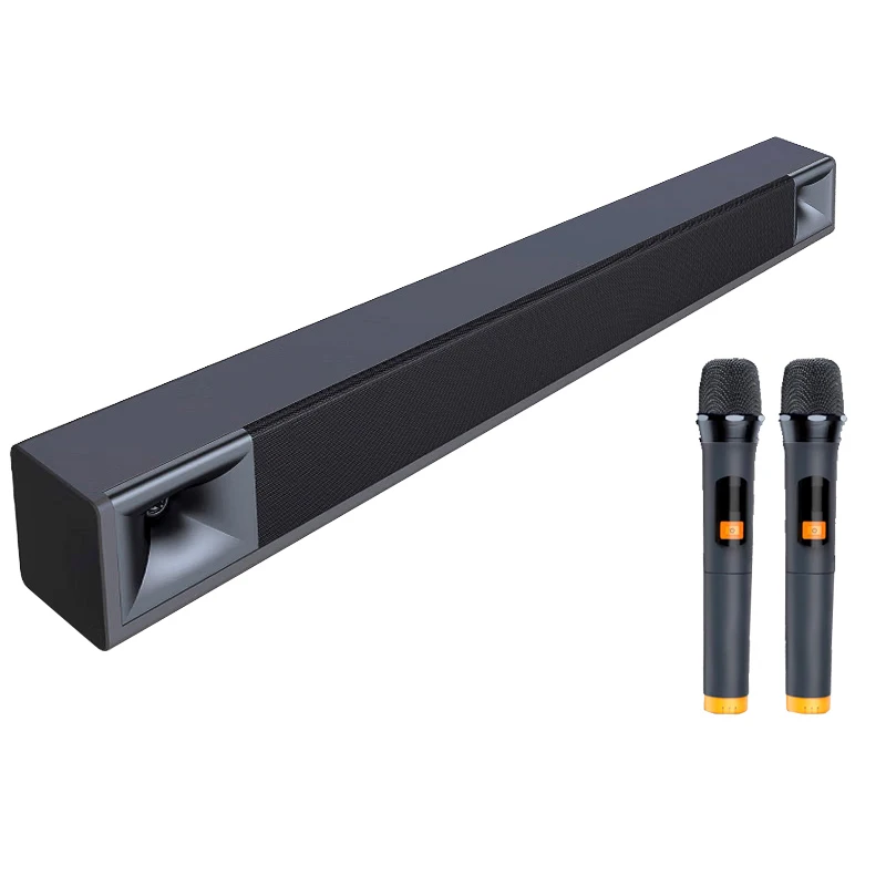 

2.0 Ch Stereo Soundbar Home Theater System High Quality Audio Experience With Wireless Microphone for TV