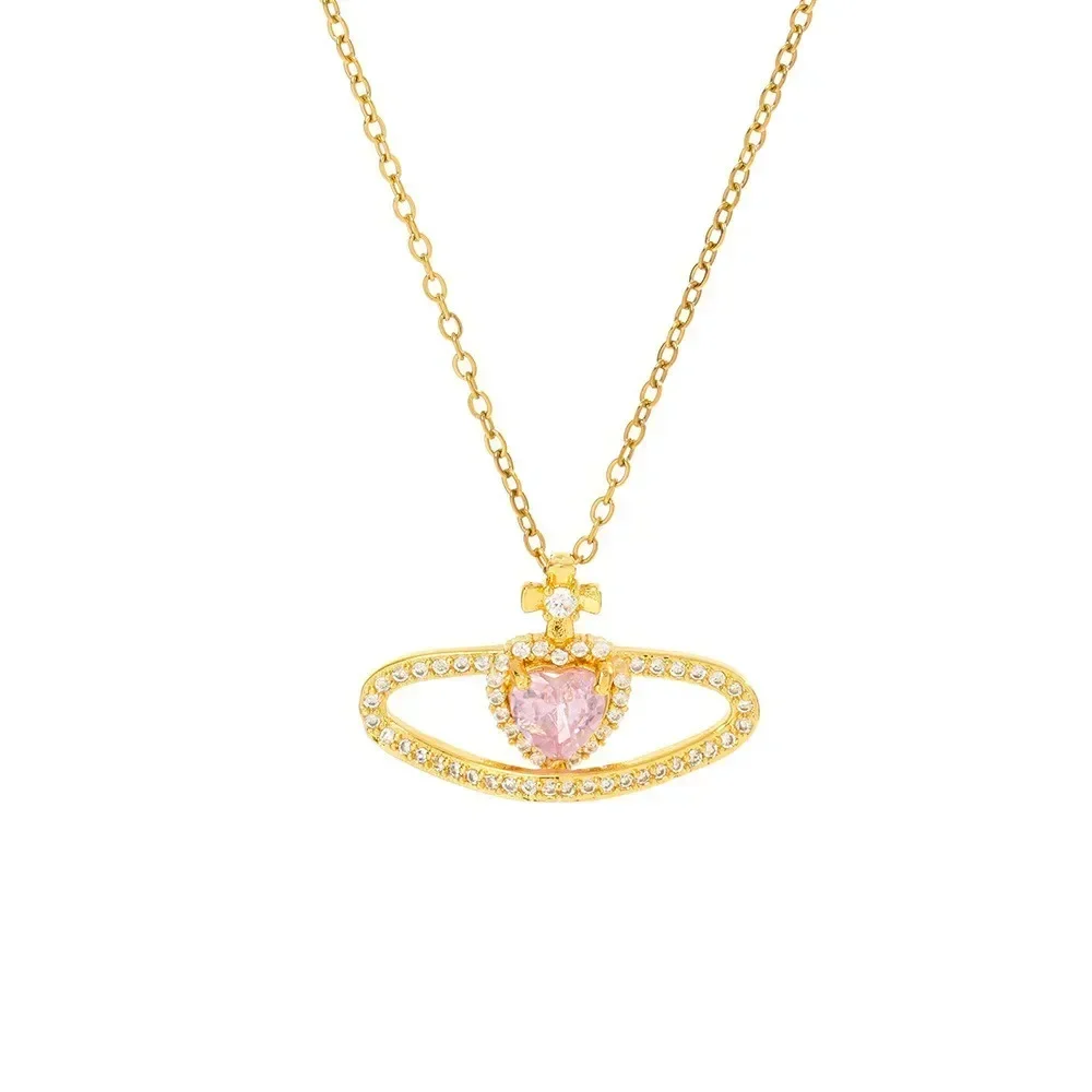 1012025Il design classico e alla moda della collana da donna a forma di cuore scende un senso di sofisticazione