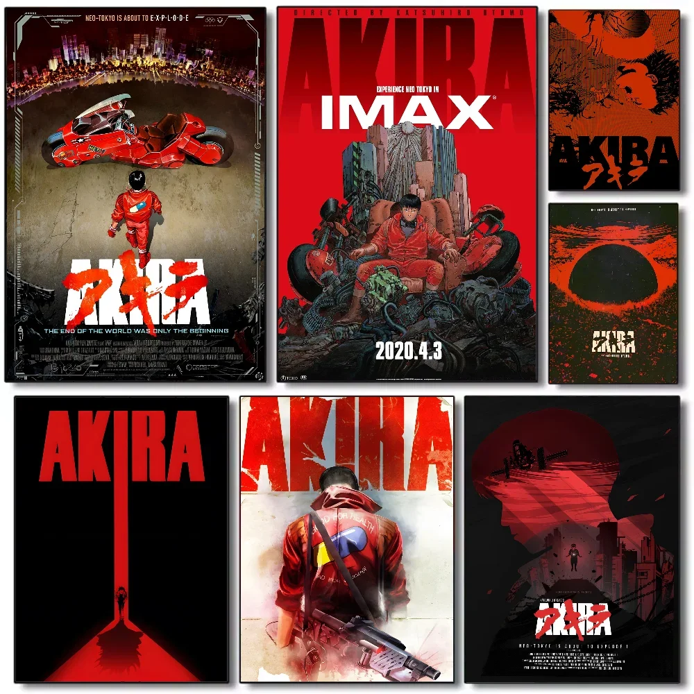 A-Akira 1988 Movie Anime Poster Canvas Painting Modern Home Living Room Bedroom Bar Aesthetic Decoration Wall Art Gift