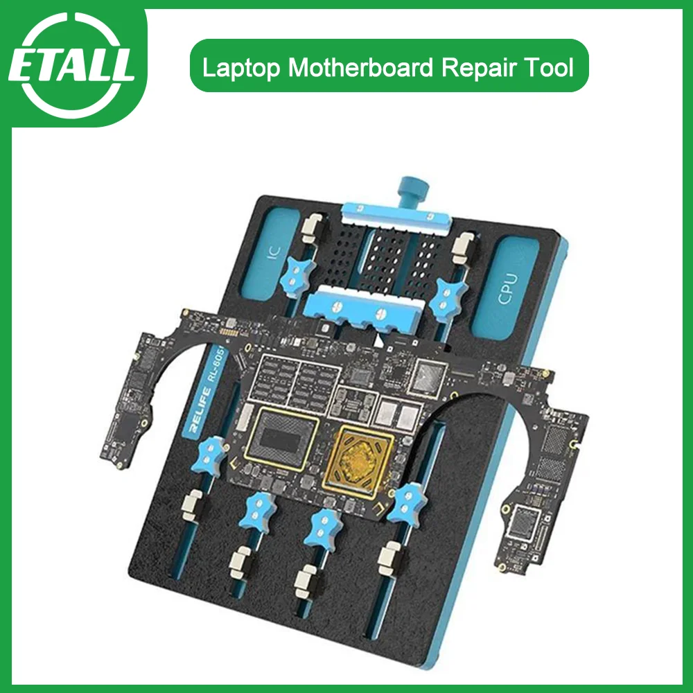 

RELIFE RL-605 Pro Laptop Motherboard Repair Fixture Chip Removal Glue Fixed Tools Precise Positioning CPU Motherboard Jig Clamp