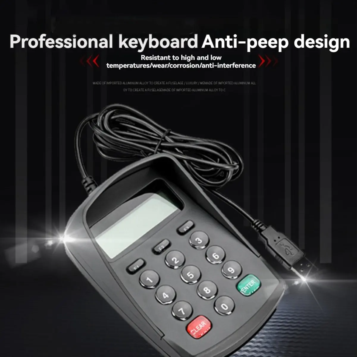 NEW DT85-USB Numeric Password Keypad Programmable Encryption Pin Pad for POS Payment Systems Secure Digital Entry Device