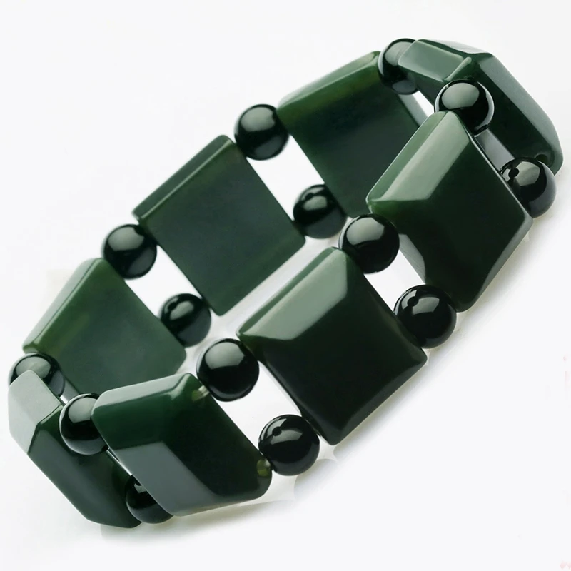 Admirable He Tian Jade Bangle Natural Bottle Green Jadeite Gemstone Bracet Amulet Decorate Wrist