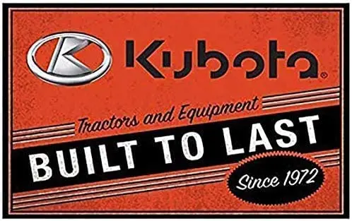 Retro Metal Tin Signs Kubota Signs Retro Road Signs Country Retro Metal Wall Man Cave 8x12 inches Metal Signs Decorative Signs