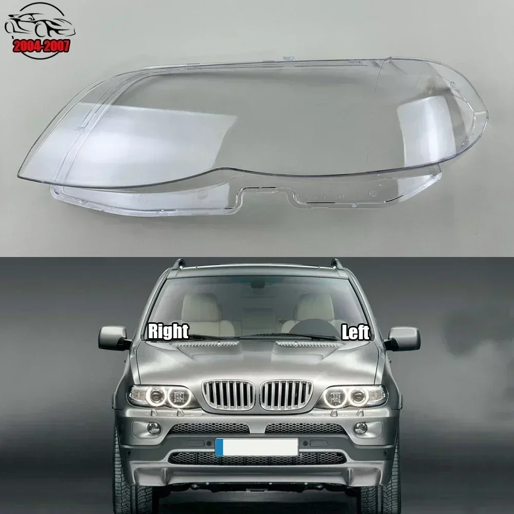 

For BMW X5 E53 2004-2007 Auto Front Headlight Cover Headlamp Lampshade Lampcover Car Head Lamp Glass Light Lens Shell