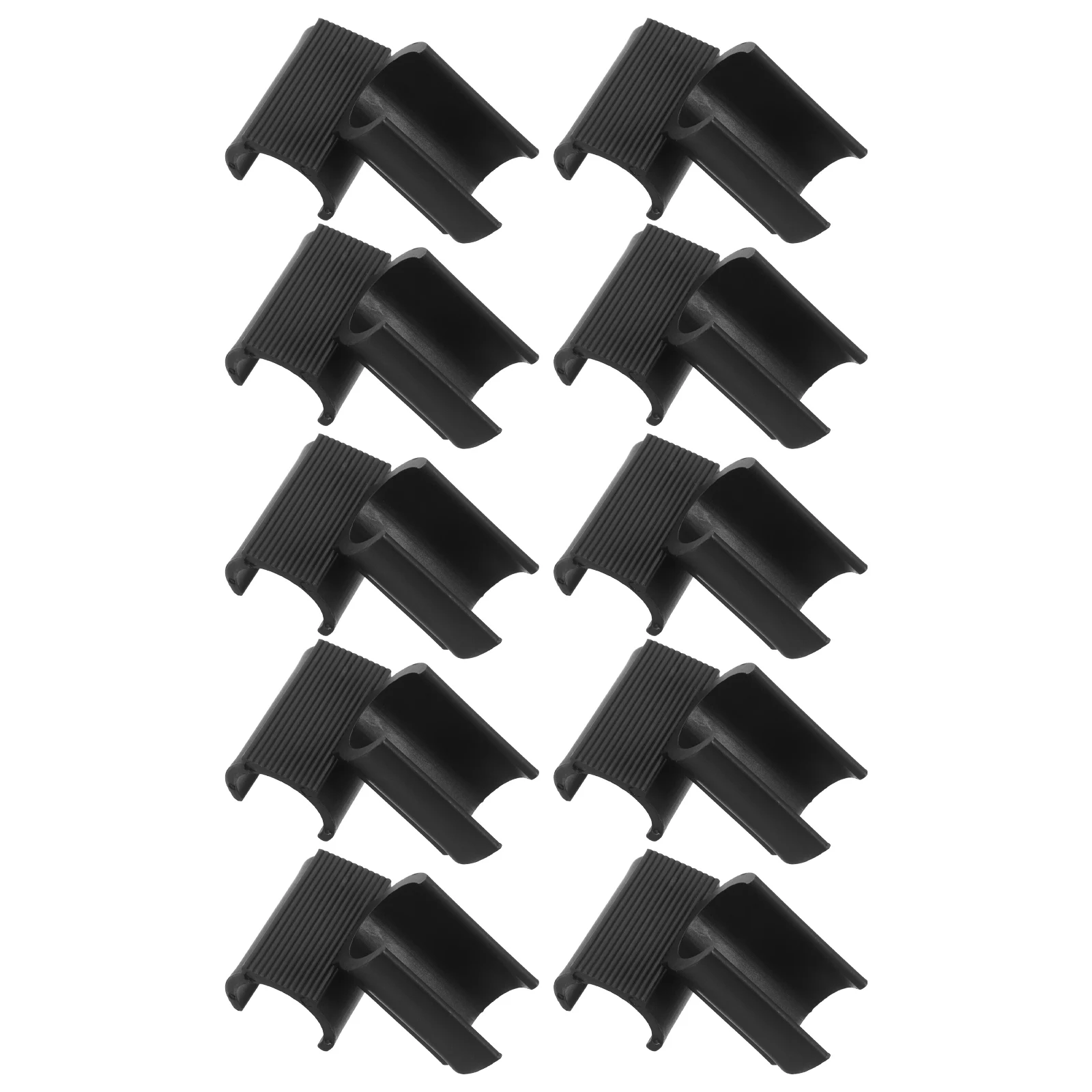 

20Pcs Plastic Pipe Clamps U-Shaped Chair Leg Foot Pads Anti-Slip Tube Holder Support for Office Dining Bar Stool Furniture