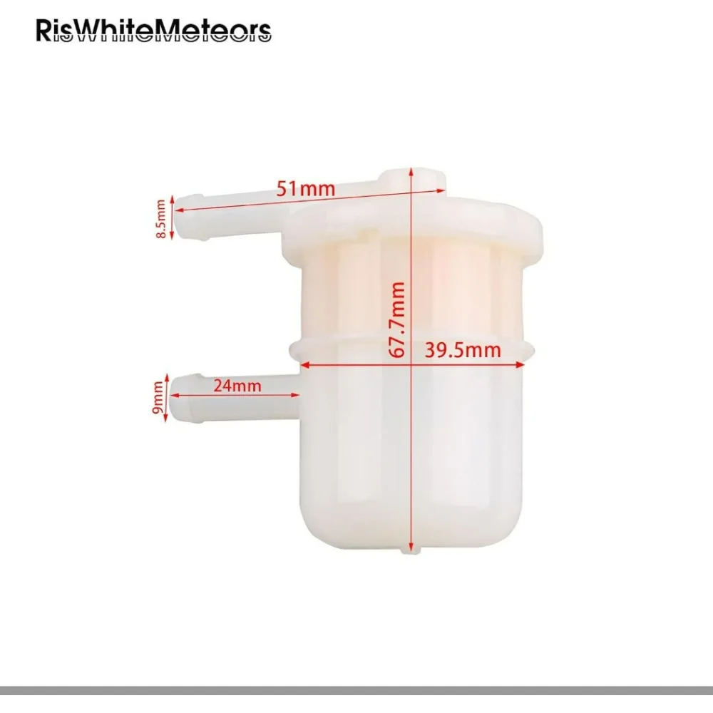 ‎RisWhiteMeteors 15410-87J10 Fuel Filter (6pcs) Replacement for Suzuki Outboard 25-115HP