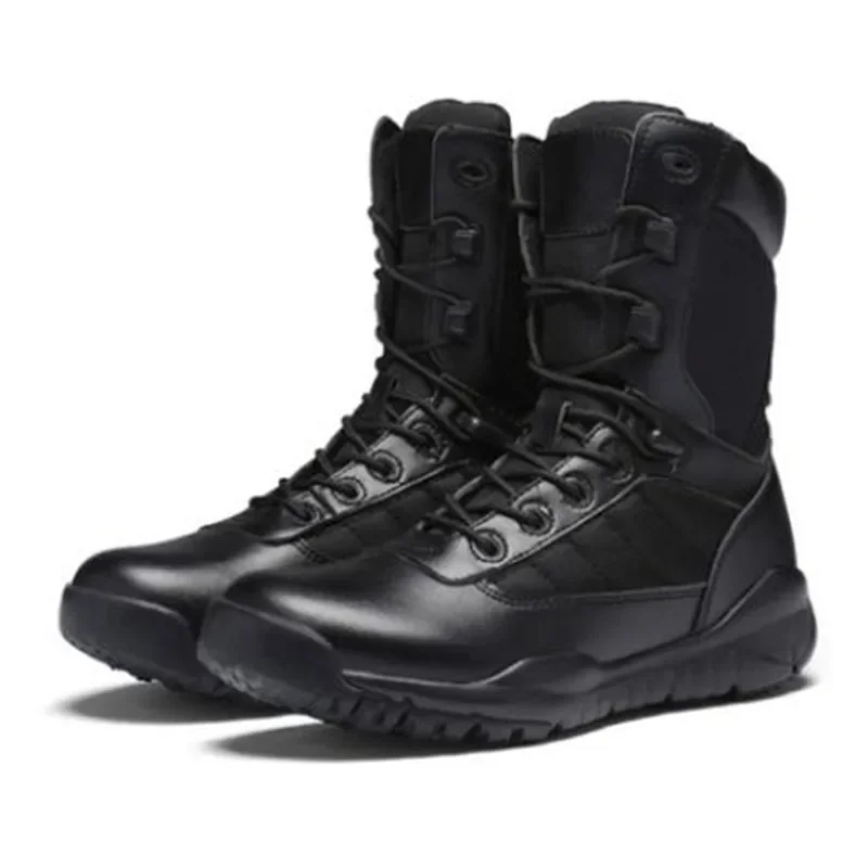 Army Boots Men Military Boots Spring Summer Army Boots Tactical Black Brown Men Casual Shoes Solid Anti-Slip Male Casual Sneaker