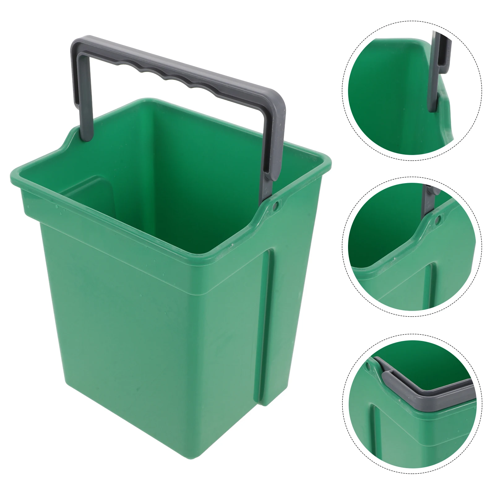 

4L Bucket Multifunctional Plastic Bucket With Handle For Home Office Dormitory Cleaning Gardening Storage