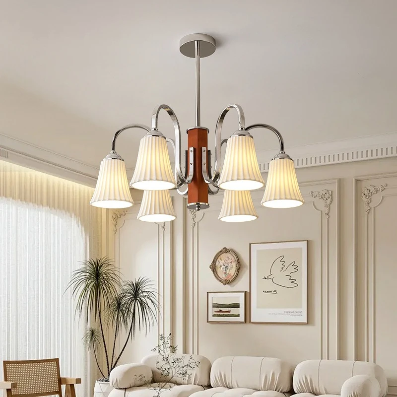 French Bauhaus Style Iron Pendant Light for Restaurant Hotel Lobby Elegant Night Light with Starry Sky Medieval Suspension Lamps