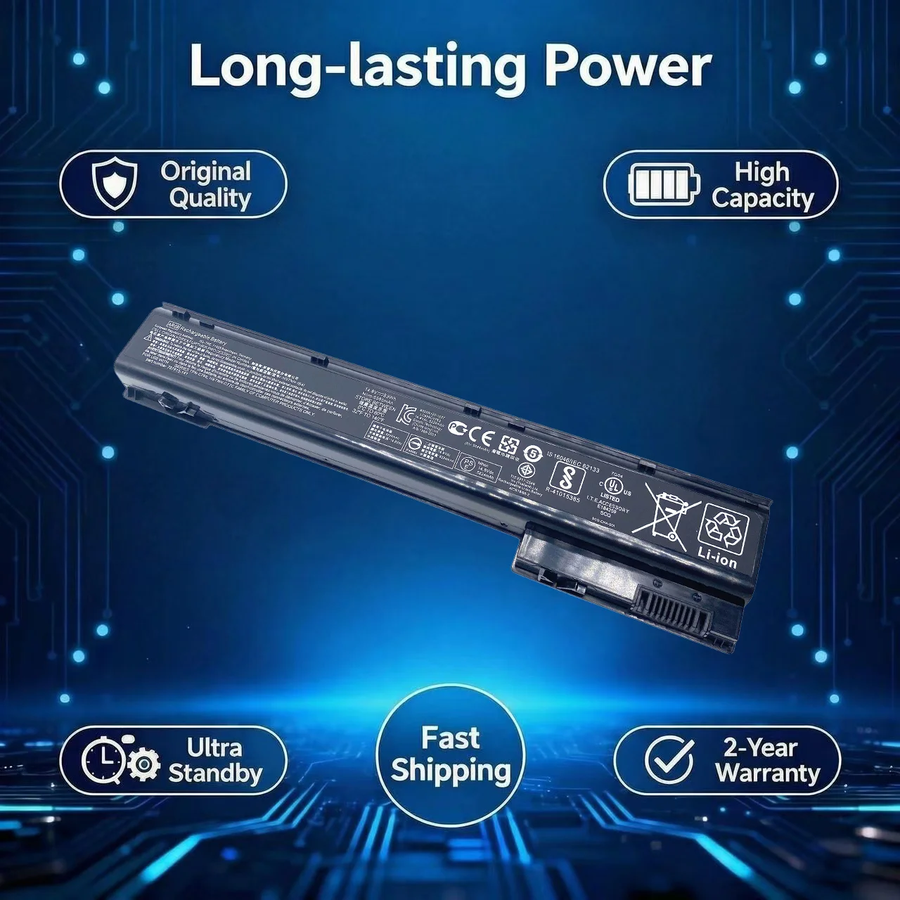 

Новый оригинальный аккумулятор AR08 708455-001 для ноутбуков HP ZBook 15 17 G1 G2 Mobile 729BJC321015 HSTNN-DB4H IB4H IB4I AR08XL 707615-121