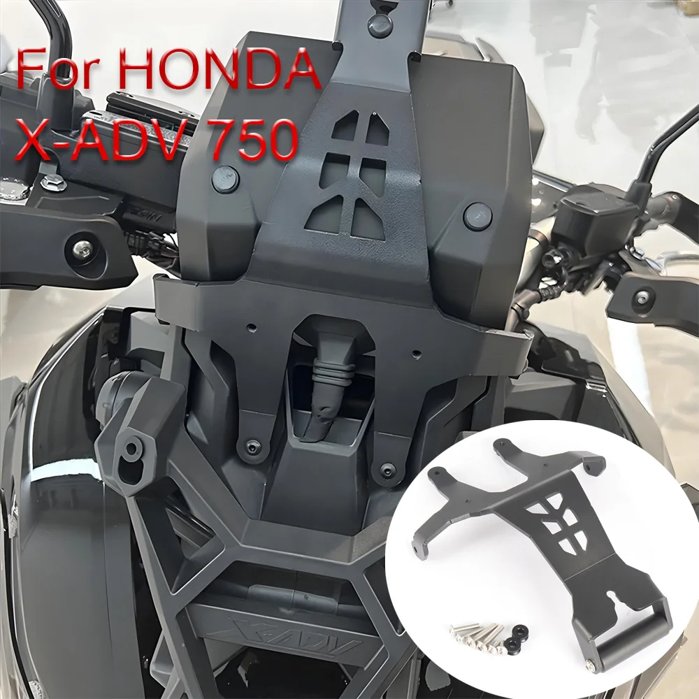 

Motorcycle Front Phone Stand Holder Smartphone Phone GPS Navigaton Plate Bracket 22mm For HONDA X-ADV 750 XADV750 2021-2025