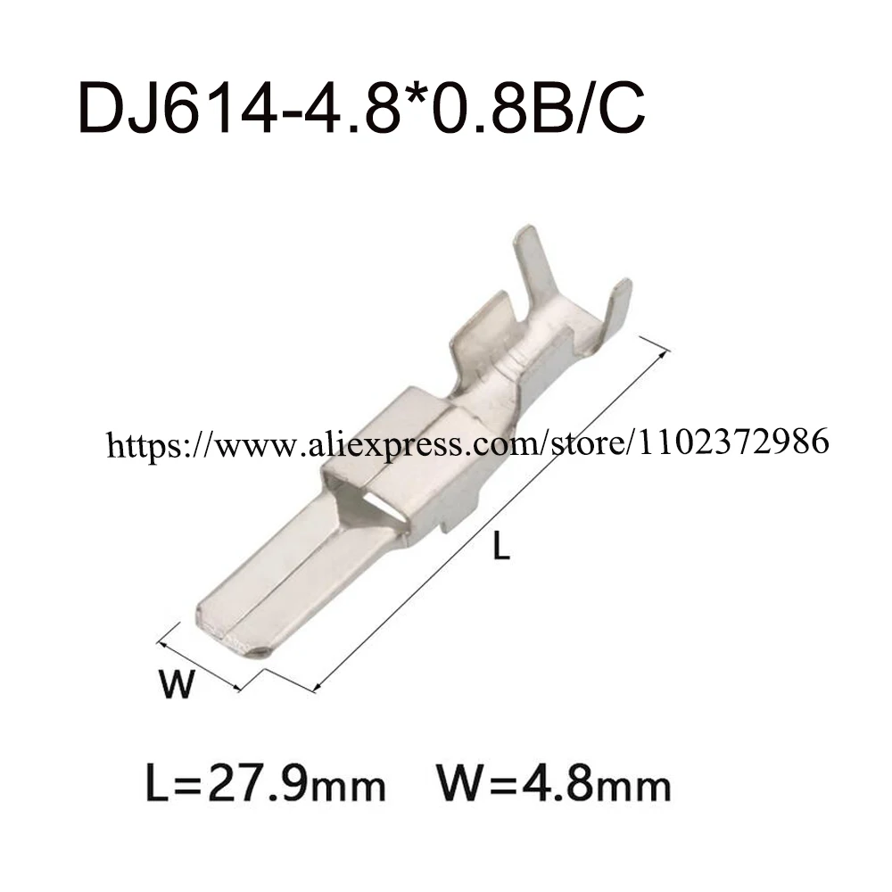 

2000PCS DJ614-4.8*0.8B/C New energy automotive waterproof connector female male plug terminal socket pinDJ622-3*0.6A/B