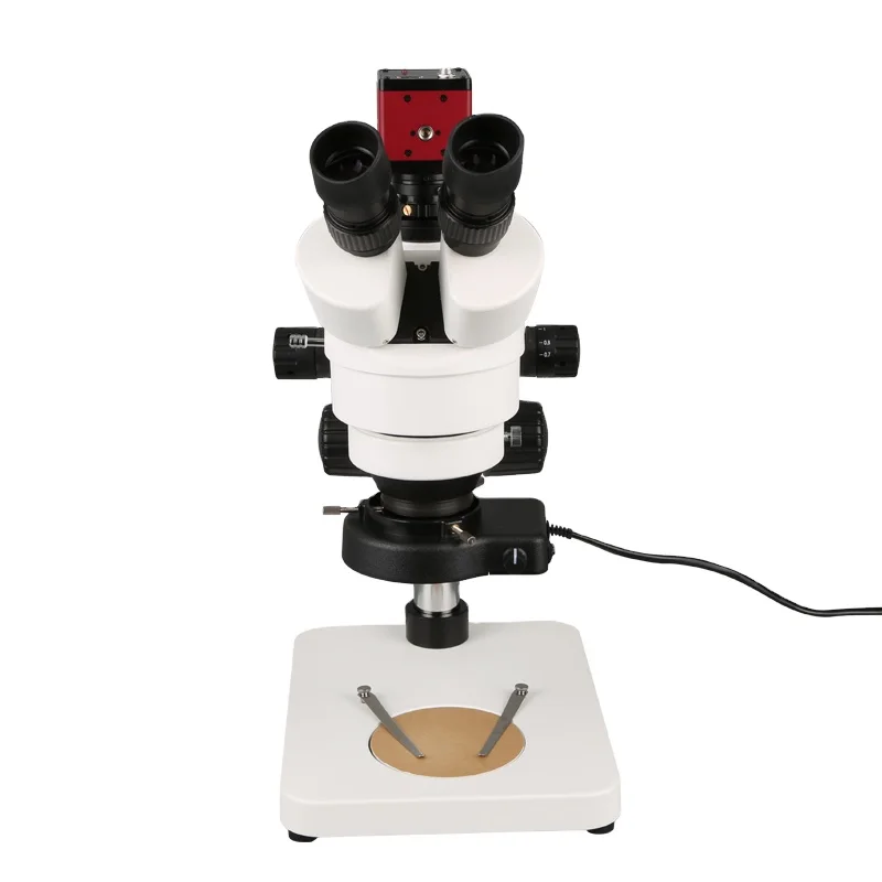 37045 Trinocular Microscope 7X~45X Continuous Zoom Stereo Head Microscope Optical Instrument Equipment