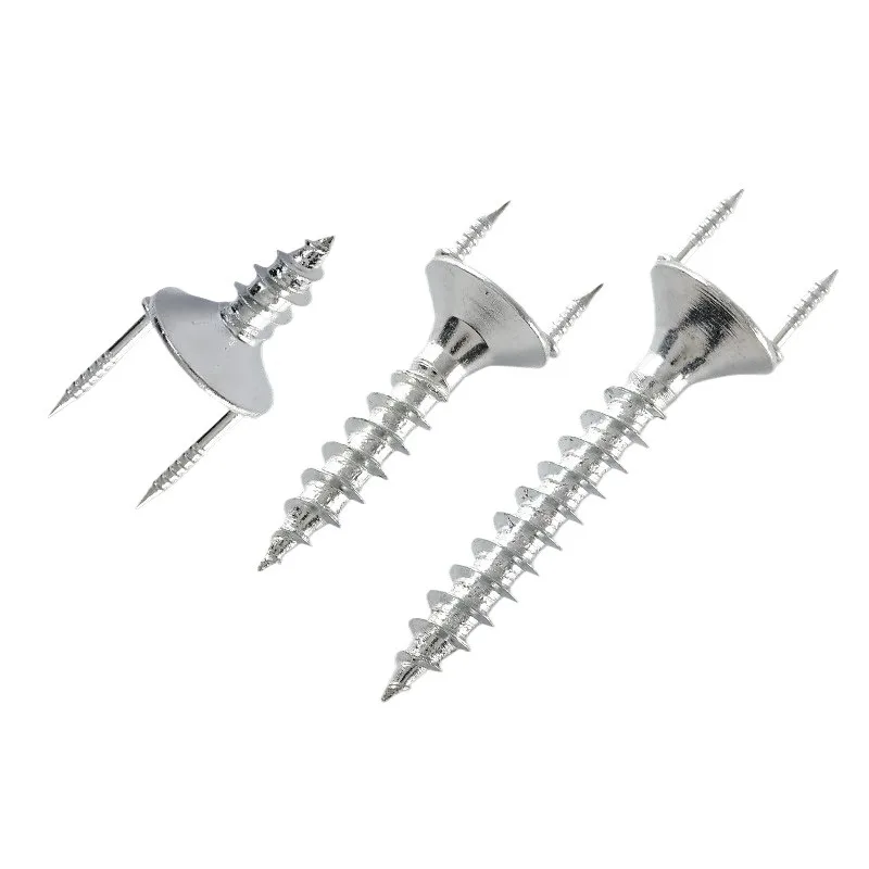 Two-way non-marking nails, croissant nails, advertising fixing nails, double-sided double-headed integrated, croissant screws