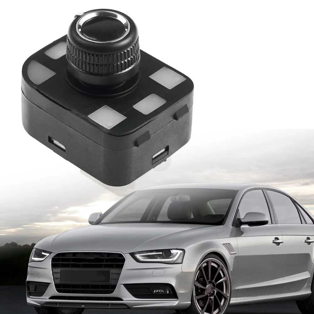 

4 Pins Car Electric Side Rear View Mirror Control Knob Switch Adjust Button For Audi A4 S4 A5 S5 Q5 RS4 RS5 8K0959565A 8RD959565