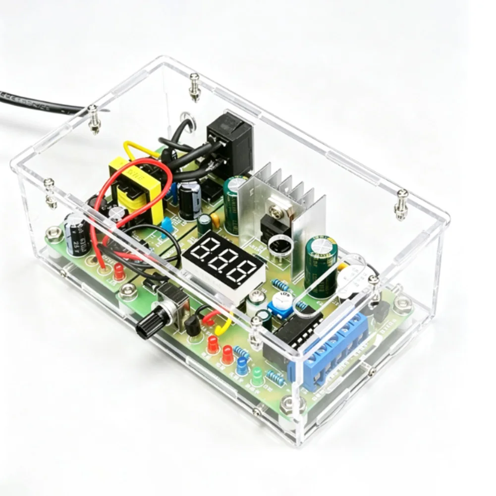 Adjustable Voltage Regulator Kit Using LM317 Designed for Educational Soldering Projects Precise Voltage Tuning Capability