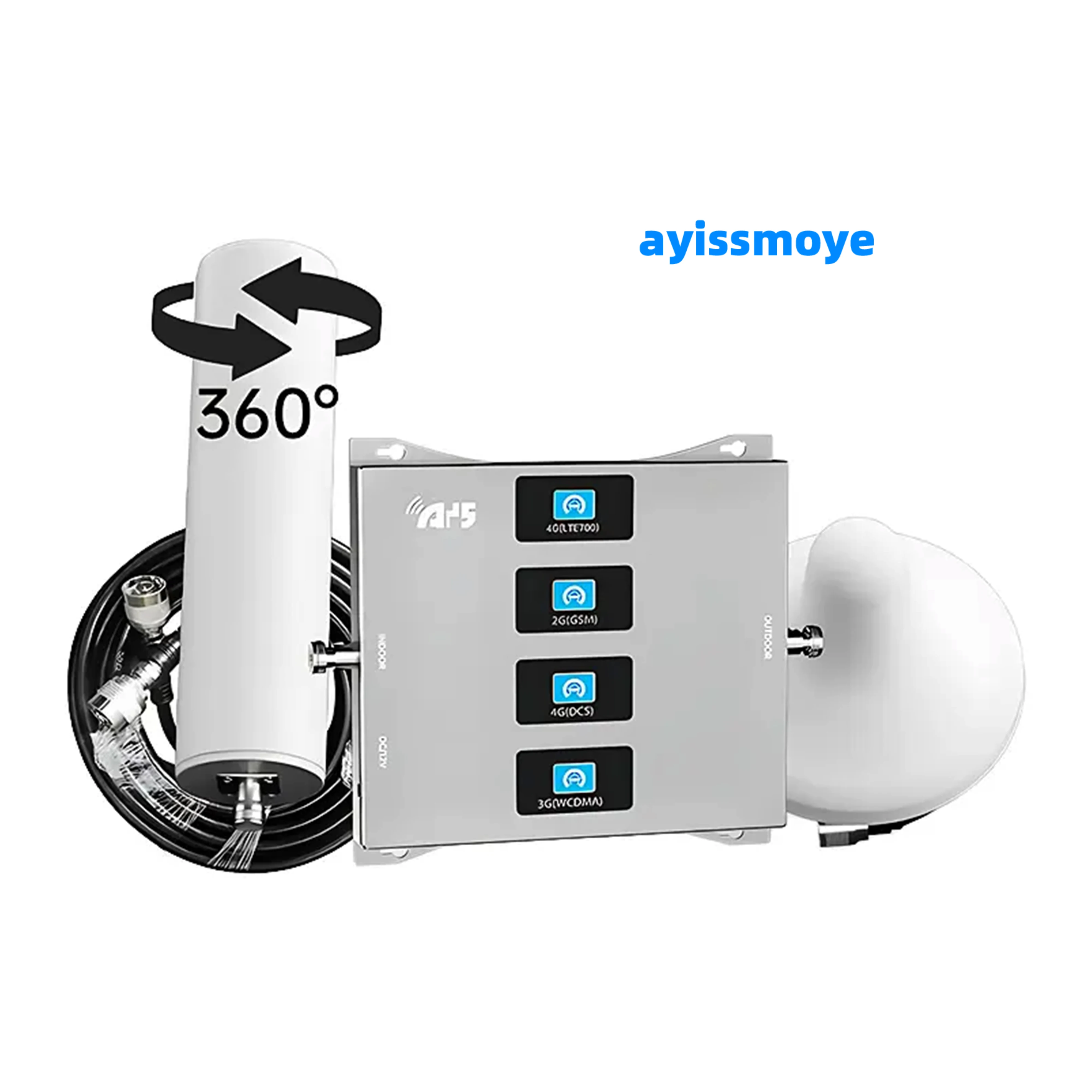 Quad Band 2G 3G 4G 5G Cell Phone Signal Booster GSM Repeater Mobile Network Coverage Amplifier