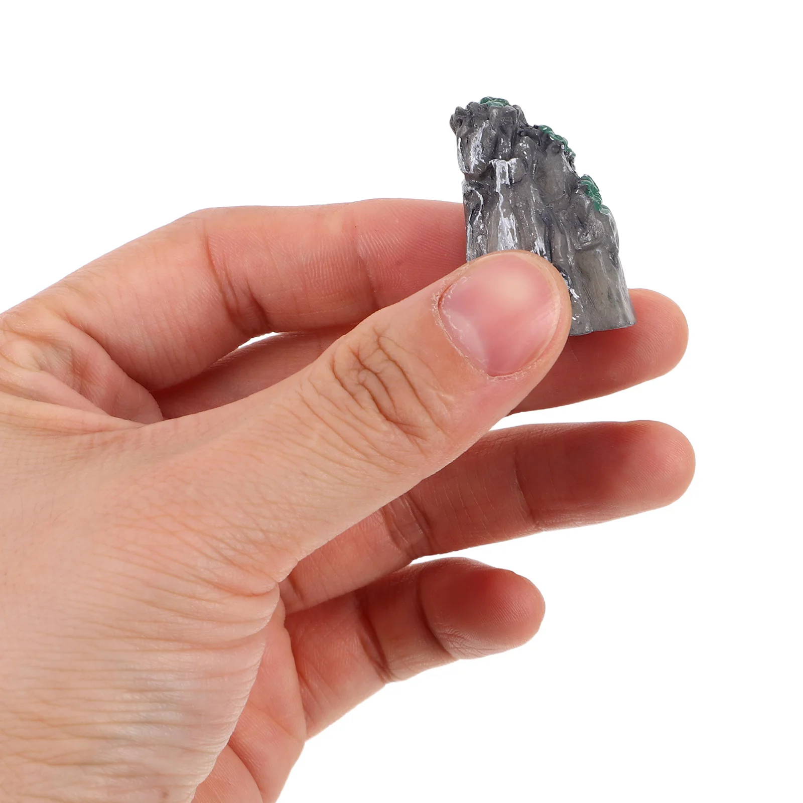 

2pcs Fake Bonsai Rockery Miniature Mountain Resin Decor For Aquarium Fish Tank Garden Landscape Indoor Bonsai Ornament