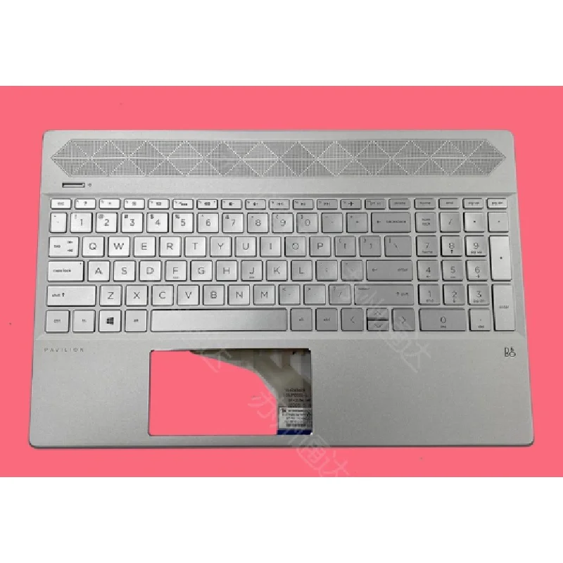 

New palmrest backlit keyboard for HP Pavilion 15-cs 15cs 15-cs 0064st l24752-001 silver 15-cw 15-csr1006tx tpn-q208