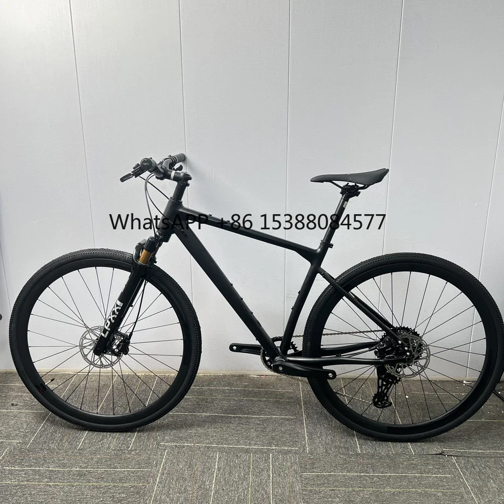 SpiritX Mountain Road Bike AluminumFrame Gravel Specific AirSuspension Lockable Fork 9Speed Hydraulic Brake 700C35CTires Bicycle