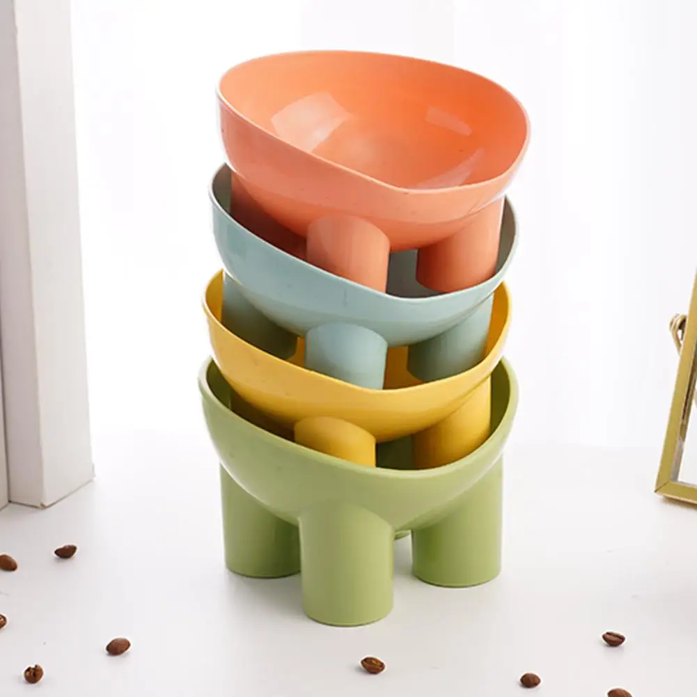 Miski dla psów i kotów w kolorach makaroników, z narożnikami chroniącymi szyję, skośnym otworem, antypoślizgowe miski do karmienia dla zwierząt.