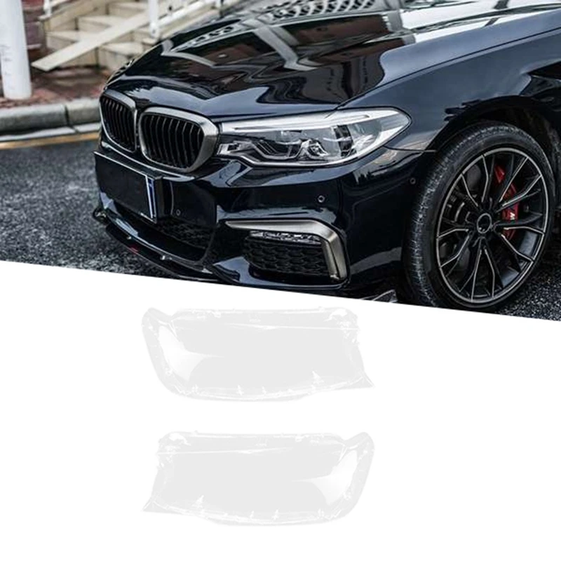 

Car Headlight Lamp Shade Transparent Head Light Lamp Cover Headlight Shell For BMW 5 Series G38 525 528 530 2018-2020