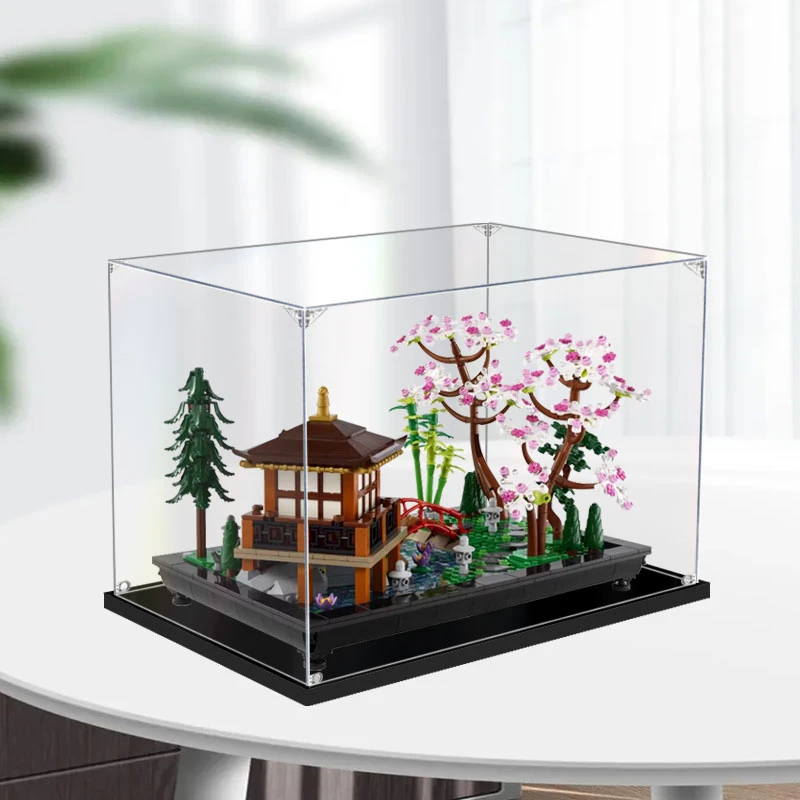 40x 25 x 25cm 2mm Display Box For 10315 Tranquil Garden  Building Blocks Showcase Blocks Accessories