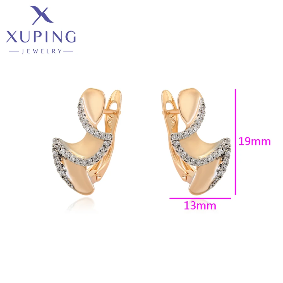 Xuping Jewelry New Arrival Fashion Gold Color Earring for Women Girl Gift X000757908