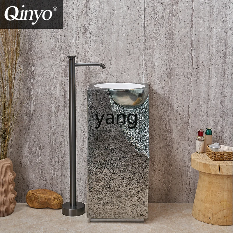 حوض غسيل عمود Yhm حوض عمود إقامة منزلية متكامل من النوع الأرضي